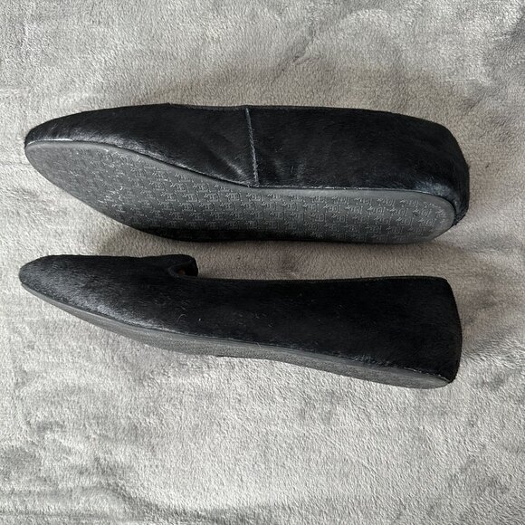 Birdies The Blackbird Loafers Womens 10 Black Calf Hair Flats Slip On Comfort - Picture 6 of 14